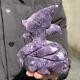 0.79lb Natural Purple Mica Hand Carved Eagle Quartz Crystal Reiki Healing 33