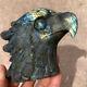 0.96lb Natural Labradorite Eagle Crystal Skull Hand Carved Healing Kd3325-yh