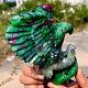 1.25lb Handcarved Eagle From Natural Ruby In Zoisite Symbiosis Crystal