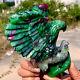 1.25lb Natural Green Ruby Zoisite (anylite) Hand Carved Eagle Crystal