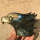 1.29lb Natural Labradorite Eagle Skull Crystal Spectrolite Hand Carved Ok2205-4