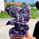 1.31lb Natural Dream Amethyst Crystal Hand Carved Eagle Treatment