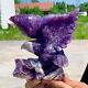 1.55lb Natural Dream Amethyst Crystal Hand Carved Eagle Treatment