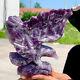 1.61lb Natural Dream Amethyst Crystal Hand Carved Eagle Treatment