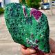 1.68lb Natural Green Ruby Zoisite (eagle) Hand Carved Crystal Restoration