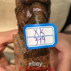 1.69LB Natural Ocnean jasper Eagle's Skull Quartz Crystal Hand Carved XK399