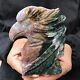 1.8lb Natural Ocean Jasper Quartz Hand Carved Crystal Eagle Skull Reiki Healing