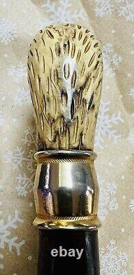 1 Of A Kind David Puffer Hand Carved Eagle Head Wooden Cane/walking Stick