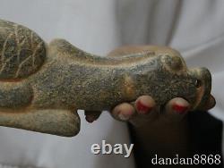 11 old chinese Hongshan Culture old jade hand-carved eagle bird statue