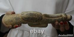 11 old chinese Hongshan Culture old jade hand-carved eagle bird statue