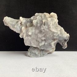 1346g Natural quartz crystal cluster mineral specimen hand-carved the eagle gift