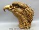 14 Chinese Fengshui Bronze Hawk Eagle Head Bust King Of Birds Statue Sculpture