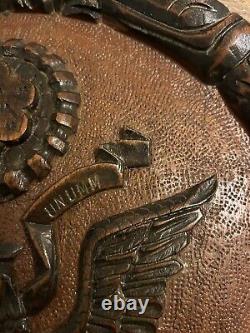 14 Wooden (or Partially) Hand Carved Great Seal Of The USA Eagle Wall Hanging