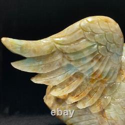1494g Handcarved Natural Crystal. Quartz Mineral Specimen, Eagle. Stone Statue