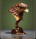 15.5 China Bronze Hand-carved Falcon Eagle Head Art Statue