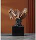 15 China Bronze Hand-carved Falcon Eagle Art Statue