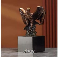 15 China Bronze Hand-carved Falcon Eagle Art Statue