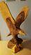 17 Inch Tall Eagle Hand Carved Wood Sculpture Cabin Decor Excellent Condition