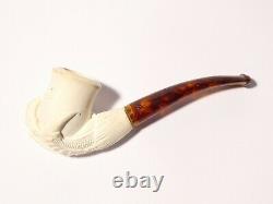 1970's Eagle or Dragon Claw Hand Carved Meerschaum Smoking Pipe #20