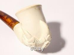 1970's Eagle or Dragon Claw Hand Carved Meerschaum Smoking Pipe #20