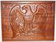 1976 Hand Carved Bas-relief Mahogany Sculpted American Bald Eagle Nagy Limited #
