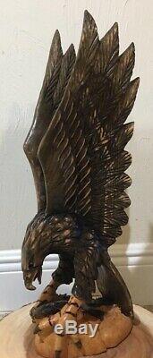 20 Eagle, Hand -Carved Wood, Home decor Piece