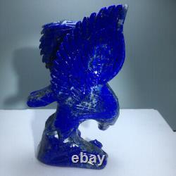 267g 5Natural Crystal. Lapis lazuli. Hand-carved. Exquisite eagle statues 17