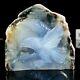 292g 4 Eagle Hawk Hand Carved Blue Chalcedony Natural Crystal Statue Display