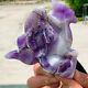 298g Natural Dream Amethyst Crystal Hand Carved Eagle Repair