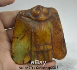 3.2 Old Chinese Neolithic period HongShan jade Hand Carved Eagle Birds statue