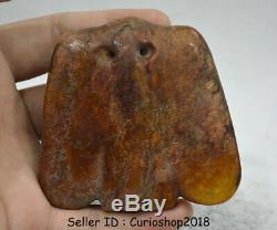 3.2 Old Chinese Neolithic period HongShan jade Hand Carved Eagle Birds statue