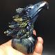 323g Natural Crystal. Tiger's-eye. Hand-carved. Exquisite Eagle Head Statues62