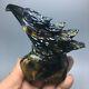 324g Natural Crystal. Tiger's-eye. Hand-carved. Exquisite Eagle Head Statues50