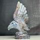 355g Natural Crystal Mineral Specimen. Ocean Jasper. Hand-carved Eagle. Statue. Ia