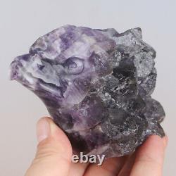 4.5 Natural Amethyst Gemstone Crystal Hand Carved Eagle Animal Healing 479g