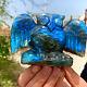 429g Rare Natural Labrador Crystal Handcarved Eagle Therapy