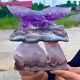 443g Natural Dream Amethyst Hand Carved Eagle Pattern Care
