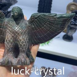 480g Natural Agate Quartz Hand Carved Crystal Eagle Reiki Healing1pc, 28F