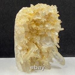 513g Natural quartz crystal cluster mineral specimen, hand-carved the Eagle gift