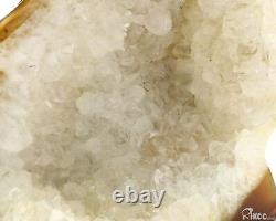 7.4 Agate Geode Hand Carved Crystal Eagle Sculpture, Crystal Healing