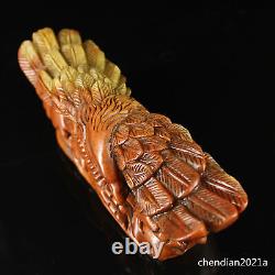 8.8China antique Shoushan Stone Great Qing hand carved the eagle printed zhang