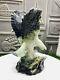 890g Natural Jade Quartz Hand Carved Eagle Head Skull Crystal Reiki Decor