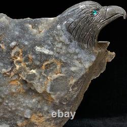 899g of Natural Crystal Quartz Mineral Specimens Were Hand Carved Eagle Boutique