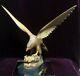 American Eagle Sculpture Figure Statue Hand Carved Wood 19h