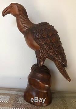 American Juniper Wooden Eagle. Hand Carved Eagle