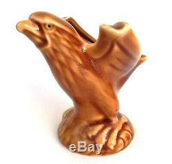 Antique Chinese Eagle Statue Nice Glazed Figurine Handmade Carving Collectibles