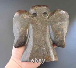 Antique Chinese hongshan culture jade hand-Carved eagle bird Statues 1765g