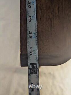 Antique Eagle Table Hand Carved Accent Parlor 3 Leg Dark Wood Walnut Spindle