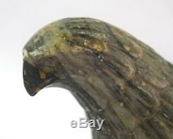 Antique Old Stone Eagle / Hawk Figure Hand Carved Bird Rare Collective G38-56 US
