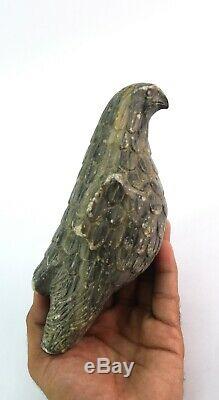 Antique Old Stone Eagle / Hawk Figure Hand Carved Bird Rare Collective G38-56 US